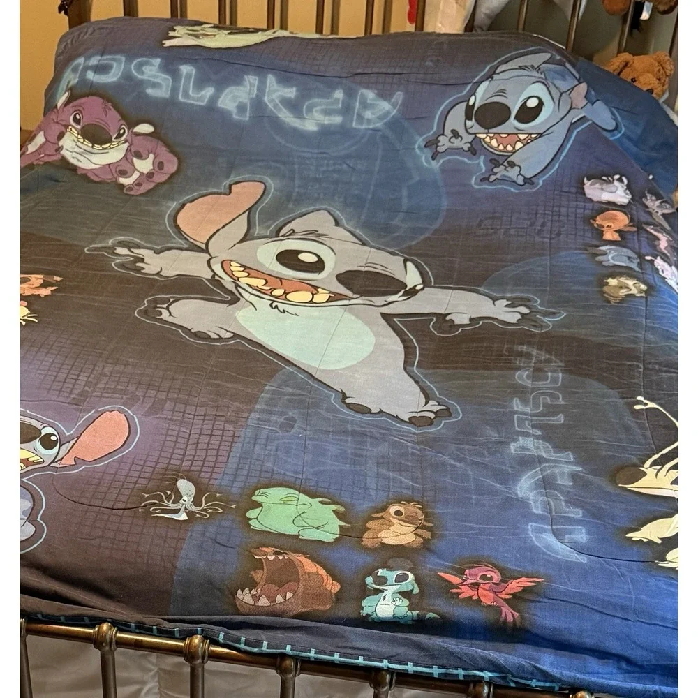 Vintage Disney Home Lilo & Stitch Twin Comforter 1990s  63x86‎ Reversible